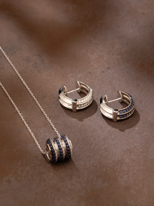 Blue Sapphire Barrel Set