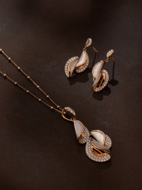 Rose Gold & Mother-of-Pearl Jewelry Set