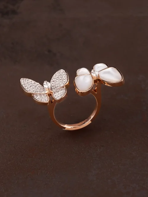 Rose Gold Butterfly Ring