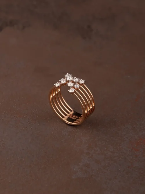 Rose Gold Multi-Band Ring