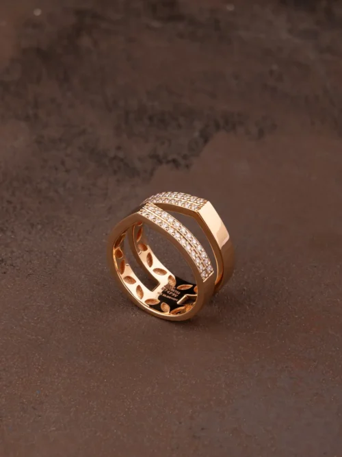 Rose Gold Dual Band Ring
