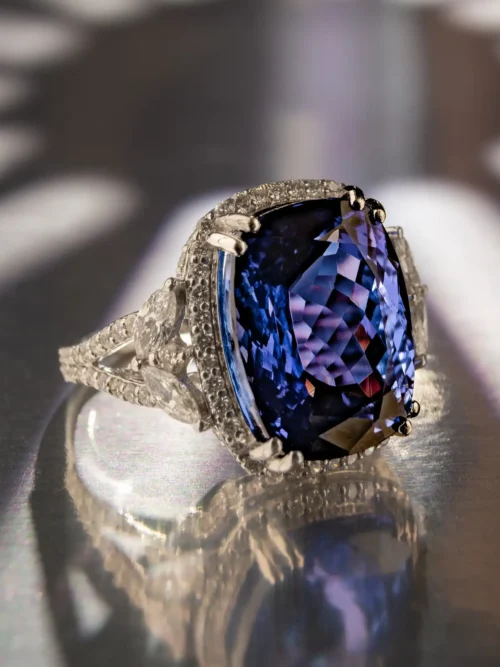 Midnight Sapphire Majesty Ring