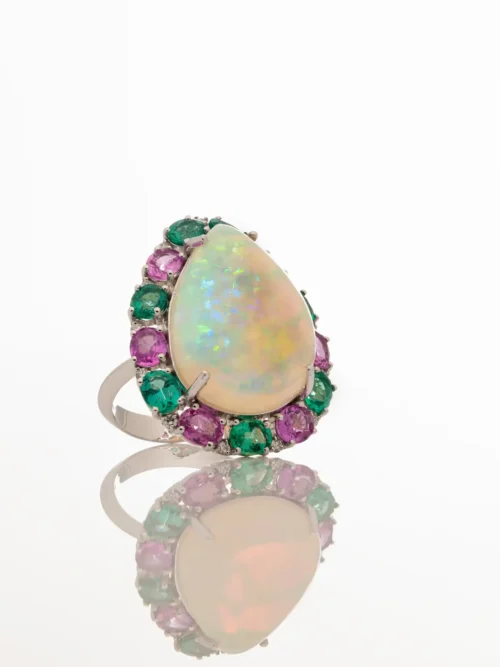 Opal Bloom Statement Ring