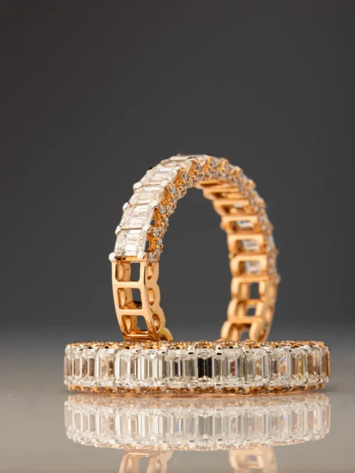 Emerald Cut Diamond Eternity Band